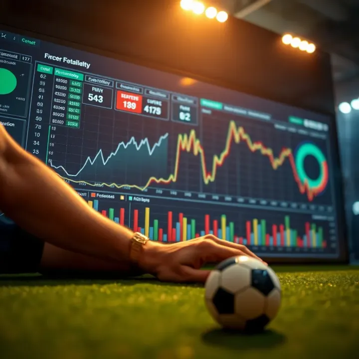 Data analysis and statistical charts used in football forecasting
