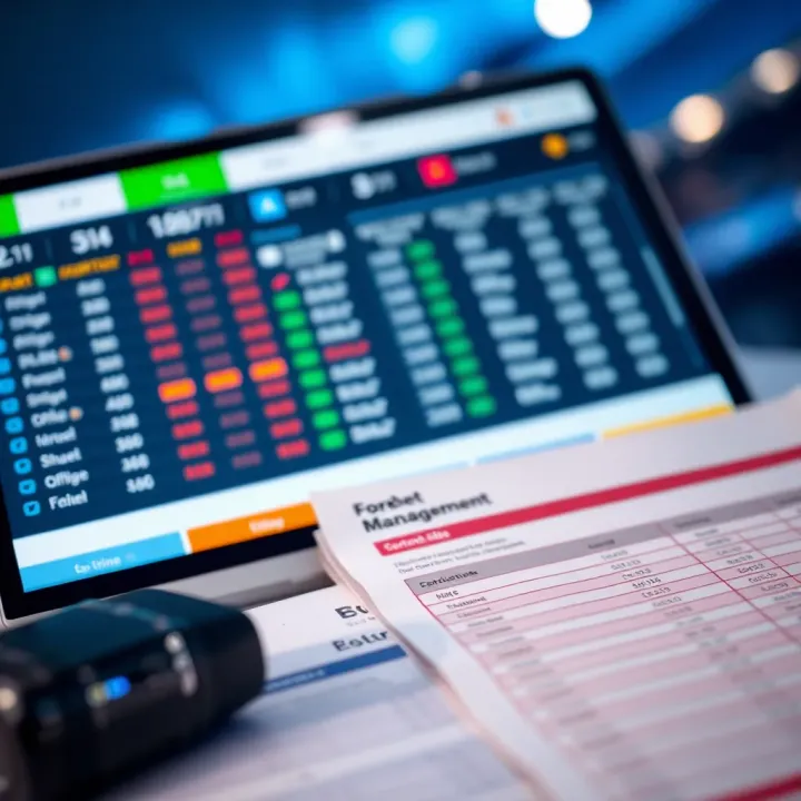 Smart Bet Management Techniques to Maximise Returns on Forebet Mega Moolah Visual of betting slips and budget management tools for responsible football betting
