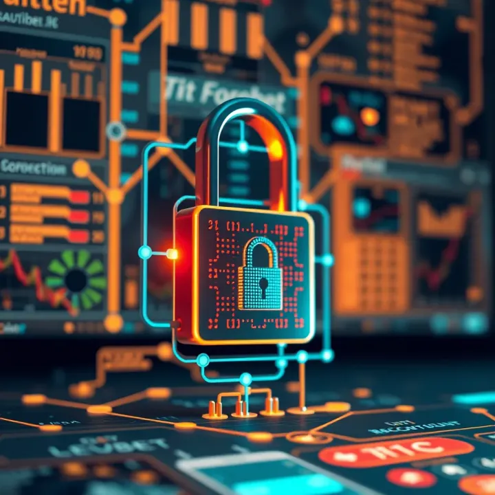 Illustration of a secure digital lock symbolizing data protection and privacy