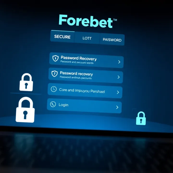 Forebet Account Security and Password Management Visual representation of account security with password recovery options and secure lock icons
