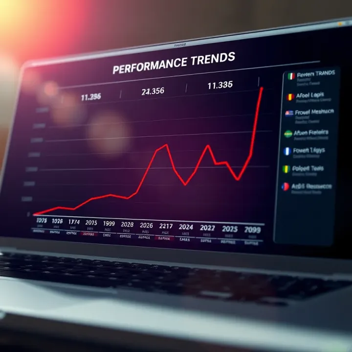Performance Trends and Statistical Insights for AFCON Fixtures Graph displaying recent performance trends and statistical data of AFCON teams