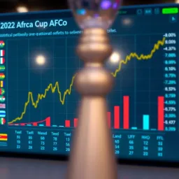 Statistical Performance Analysis of AFCON Teams Graph showing statistical analysis of football teams' performance in Africa Cup of Nations