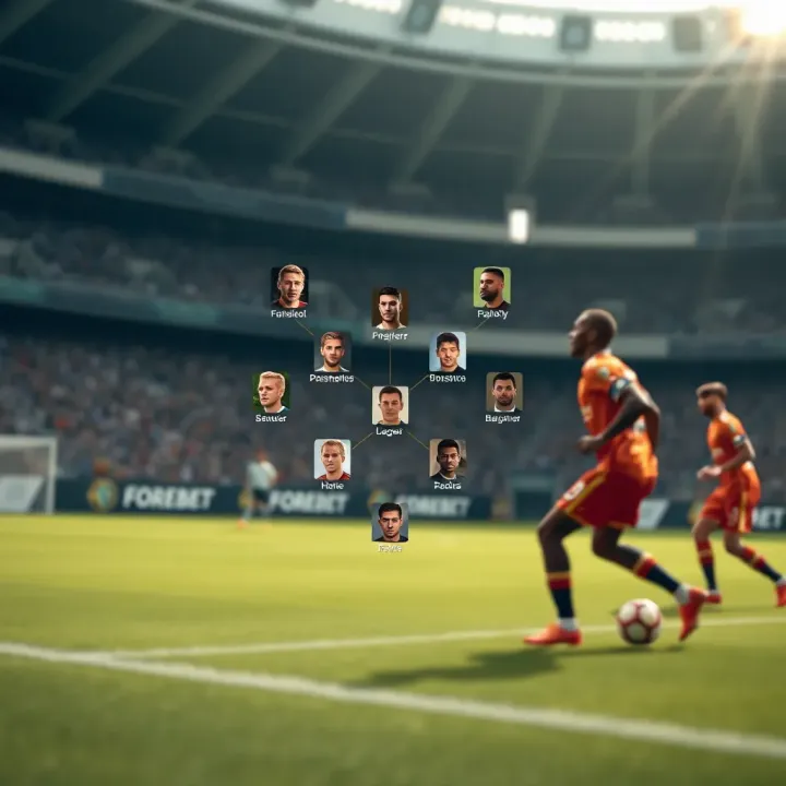 Football field diagram highlighting key players shaping qualification outcomes