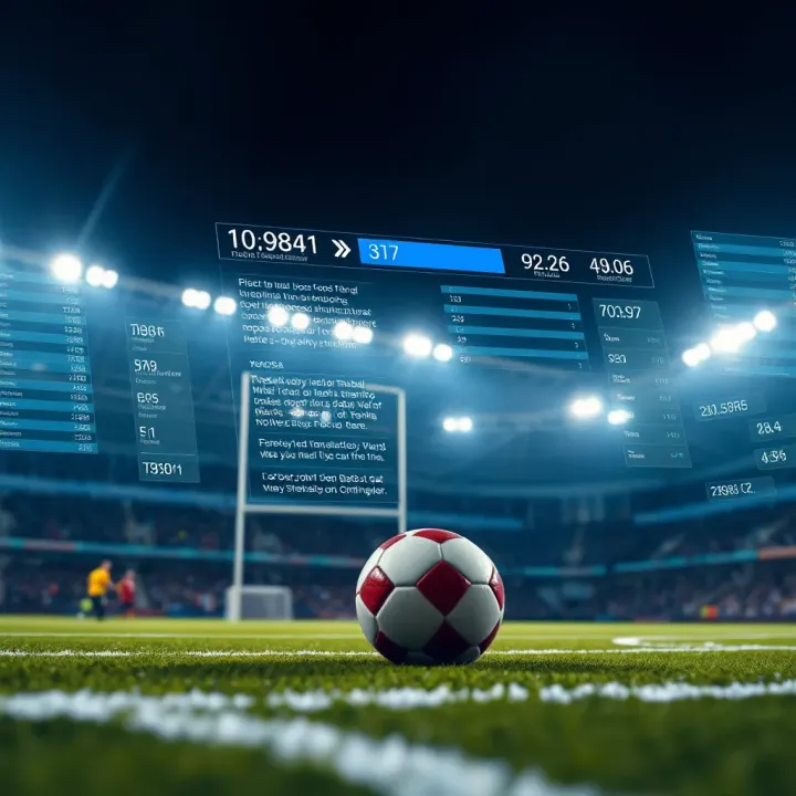 Soccer field with data overlays illustrating betting insights for Nigerian fans