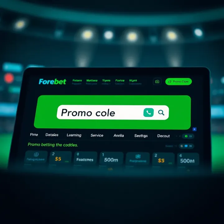 Illustration of digital sports betting interface highlighting promo code entry field