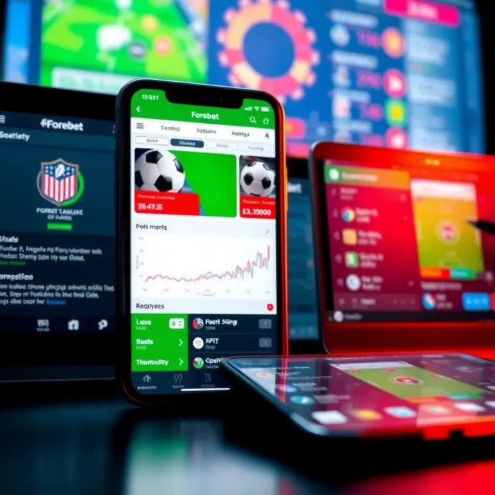 Collection of mobile devices displaying Forebet football analytics and betting strategies