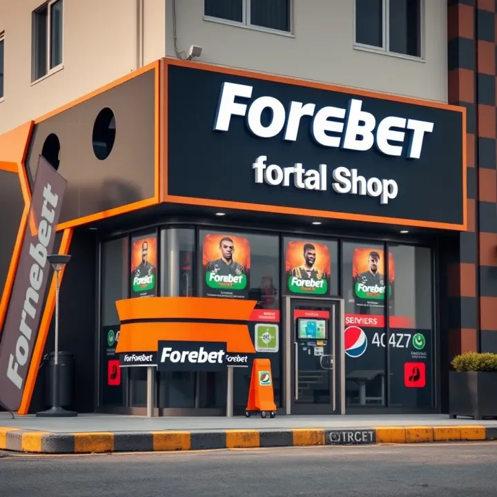 Exterior view of a modern mobile betting shop in Nigeria
