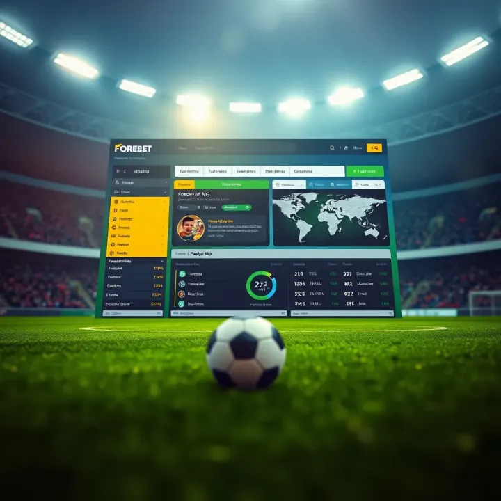 Overview of Forebet NG website layout showing statistics and betting guidance for Nigerian users