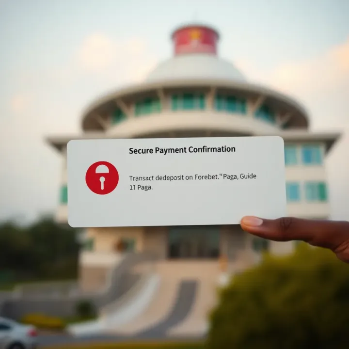 Secure transaction confirmation on Forebet Paga with a lock symbol indicating safety of Nigerian local payment methods