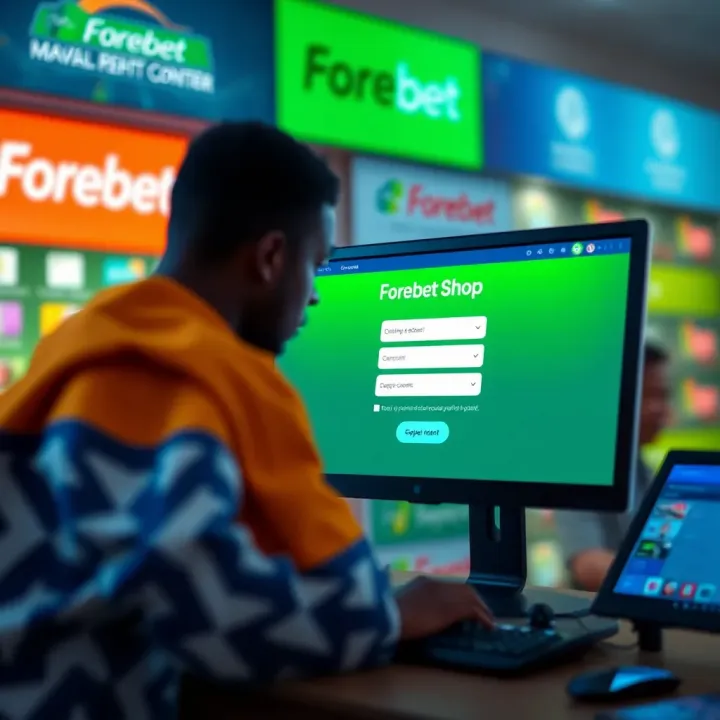 Registering a New Account on Forebet Shop in Nigeria User entering registration details on Forebet Shop platform in Nigeria