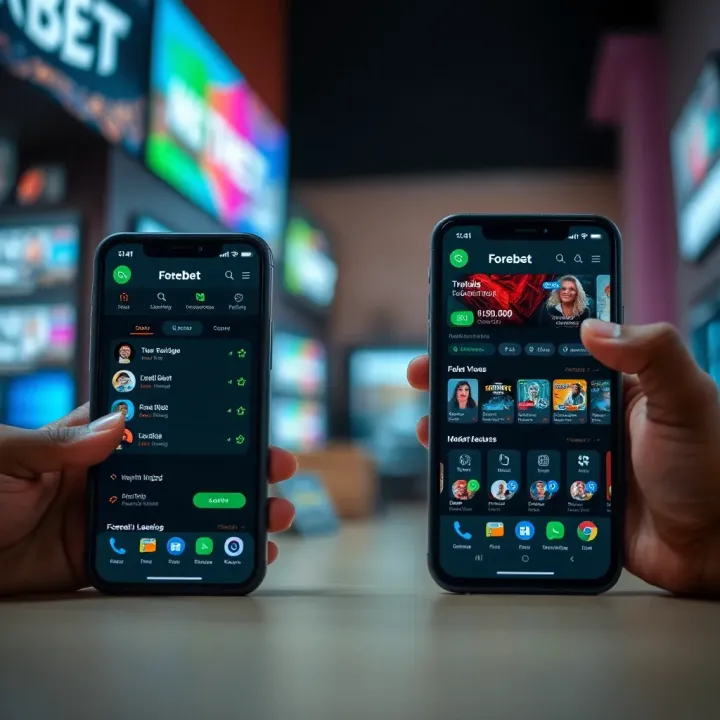 Comparison showing limited features on outdated phone versus enhanced experience on modern device