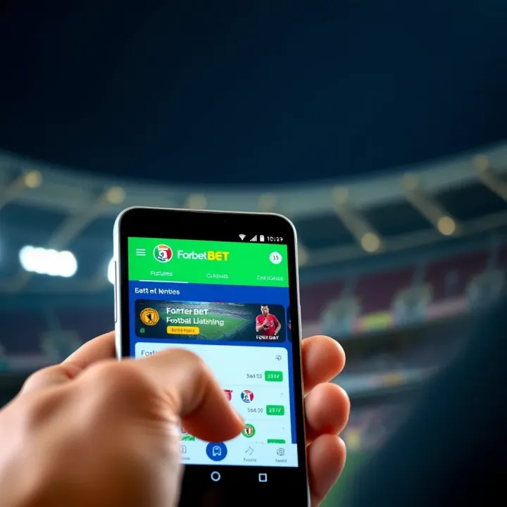 User interface of Forebet Shop Old Mobile Lite displaying football betting options on a compact mobile screen