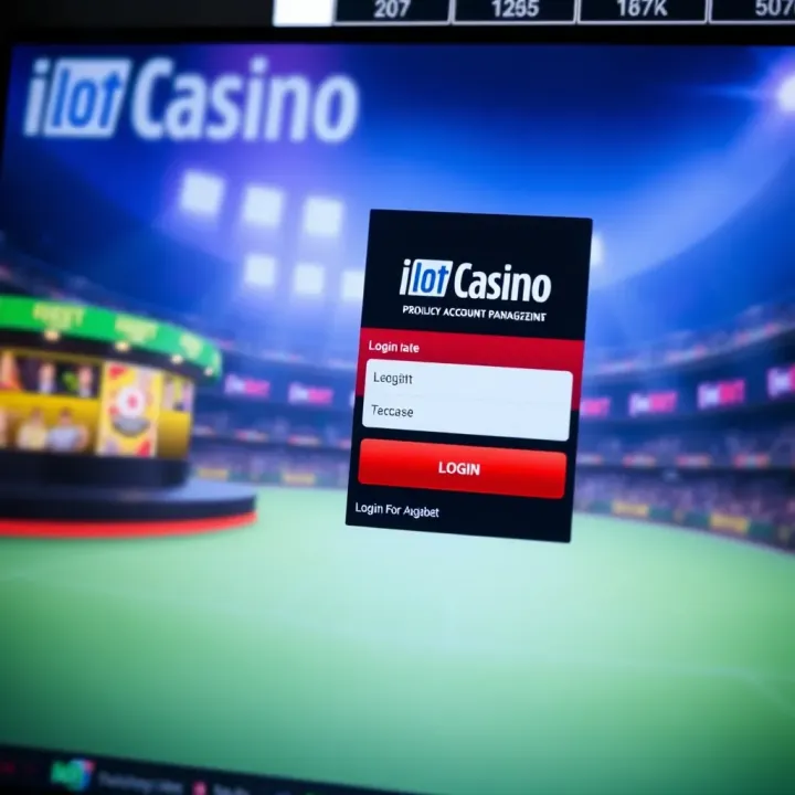 Ilot Bet Casino Login Interface for Nigerian Players Screenshot of Ilot Bet Casino login page showing secure access interface for Nigerian users