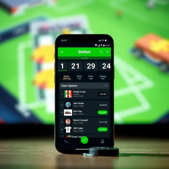 Lucky Jet Forebet App Displaying Betting Options and Forecasts Interface of Lucky Jet Forebet app showing sports betting options and forecast data on a smartphone screen