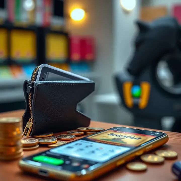 Digital wallet and mobile phone illustrating secure payment options for Nigerian online betting