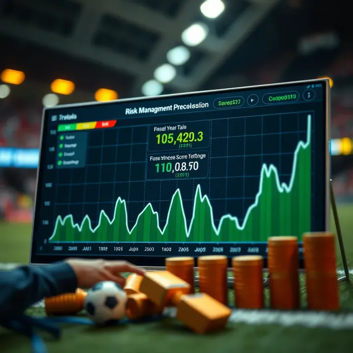 Graph illustrating sports betting trends and risk management strategies