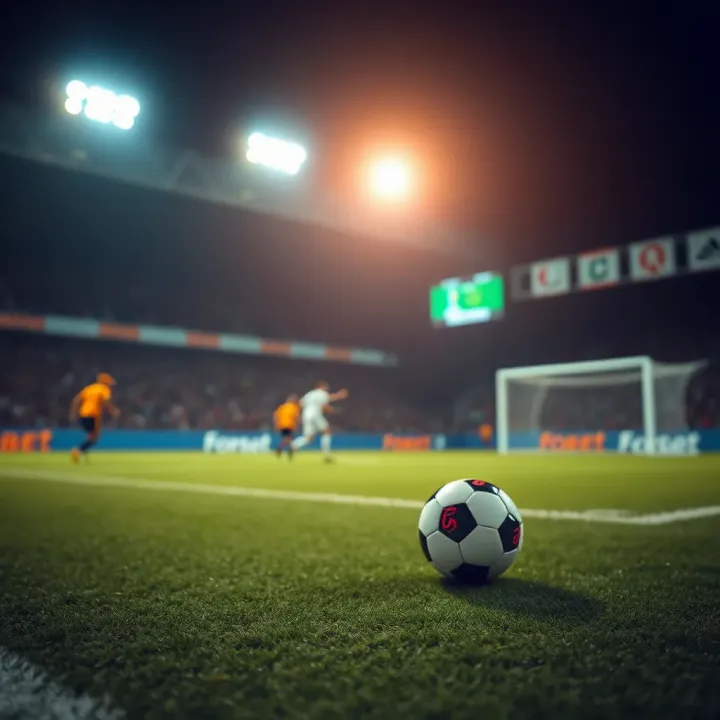 Football field with highlighted match fixtures and betting odds for weekend matches