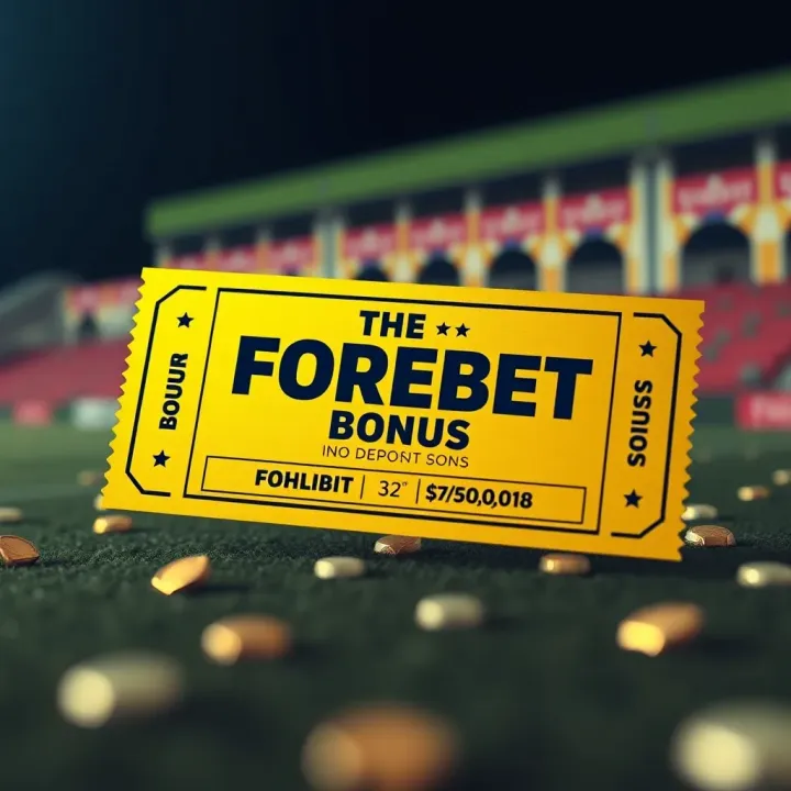 Digital representation of a golden ticket symbolizing a no-deposit sign-up bonus for online sports betting
